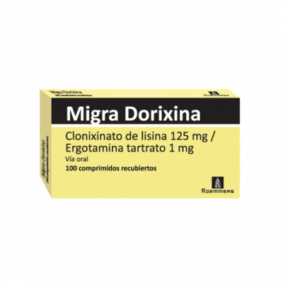 MIGRADORIXINA 125/1 MGS X 100 COMPRIMIDOS RECUBIERTOS
