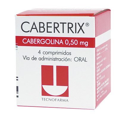 CABERTRIX 0.5 MGS X 4 TABLETAS