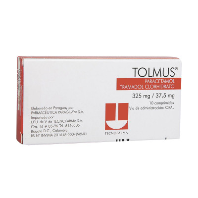 TOLMUS 325/37.5 MGS X 10 COMPRIMIDOS
