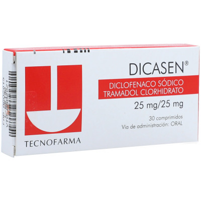 DICASEN 25/25 MGS X 30 COMPRIMIDOS