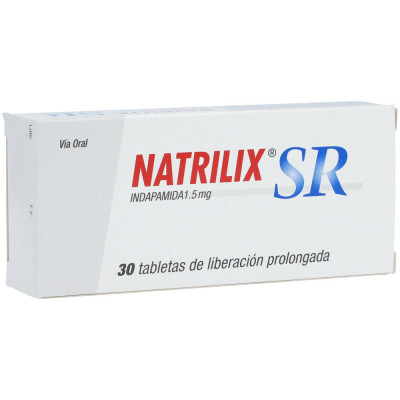 NATRILIX SR 1.5 MGS X 30 TABLETAS DE LIBERACION PROLONGADA