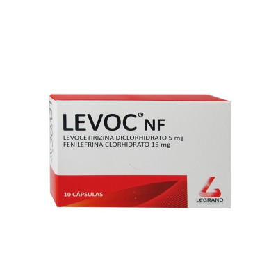 LEVOC NF 5/15 MGS X 10 CAPSULAS