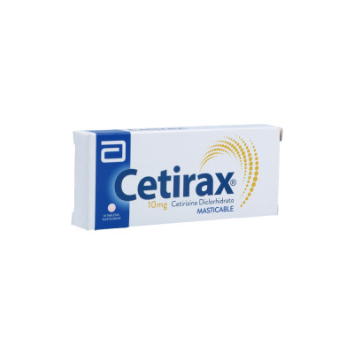CETIRAX 10 MG X 10 TABLETAS MASTICABLES
