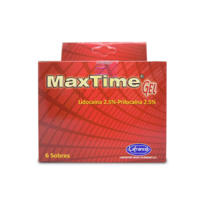 MAX TIME GEL X 6 SOBRES