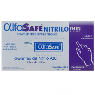 GUANTES NITRILO AZUL OSCURO T-L X 100 UNDS - PRECISION
