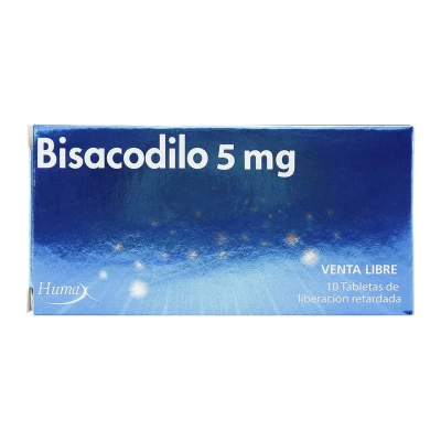 BISACODILO 5 MGS X 10 TABLETAS - HUMAX