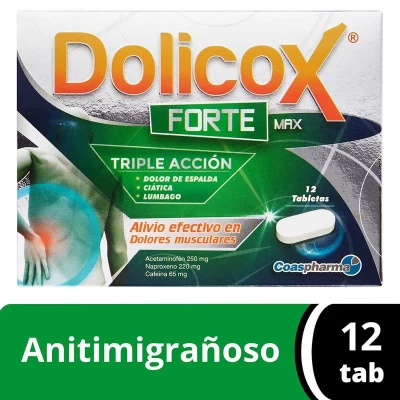 DOLICOX FORTE MAX X 12 TABLETAS **