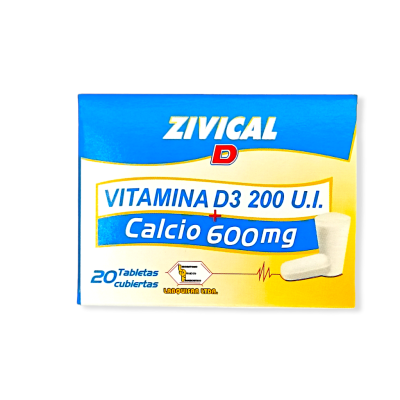 ZIVICAL-D (200 U.I) X 20 TABLETAS **