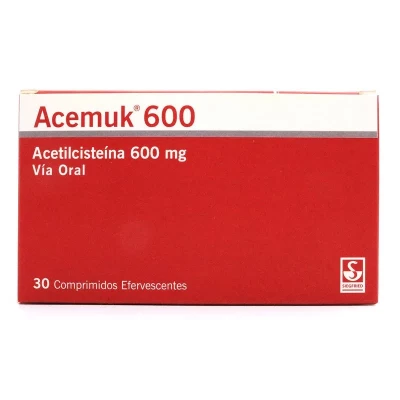 ACEMUK 600 MGS X 30 COMPRIMIDOS EFERVESCENTES