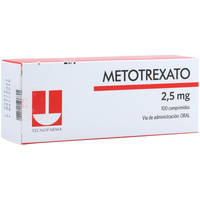 METOTREXATO 2.5 MGS X 100 COMPRIMIDOS -TECNOFARM X DETALLADO