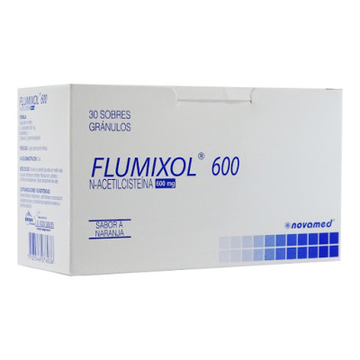 FLUMIXOL 600 MGS X 30 SOBRES ** (SABOR NARANJA) X DETALLADO