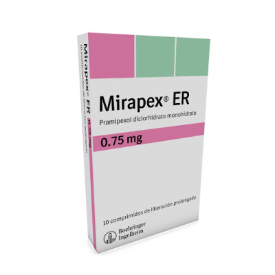 MIRAPEX ER 0.75 MGS X 10 COMPRIMIDOS DE LIBERACION PROLONGADA