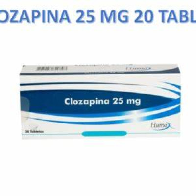CLOZAPINA 25 MGS X 20 TABLETAS - HUMAX