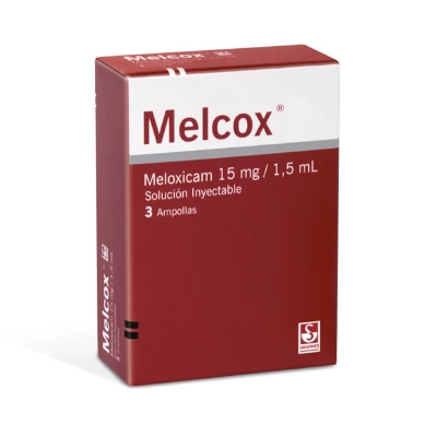MELCOX 15 MGS X 3 AMPOLLAS X DETALLADO