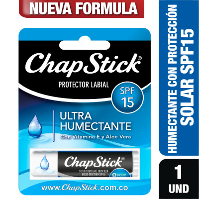 CHAPSTICK SPF 15 ULTRA HUMECTANTE X 4 GRS