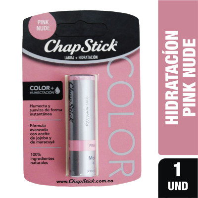CHAPSTICK COLOR PINK NUDE BARRA X 3.5 GRS