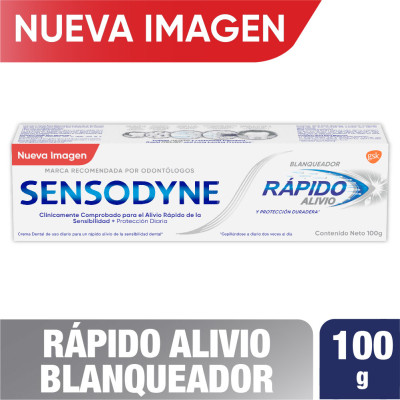 SENSODYNE RAPIDO ALIVIO BLANQUEADOR X 100 GRS