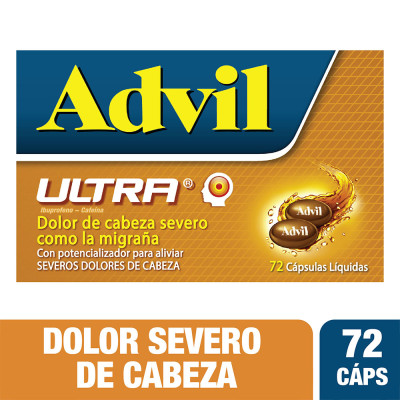 ADVIL ULTRA X 72 CAPSULAS LIQUIDAS