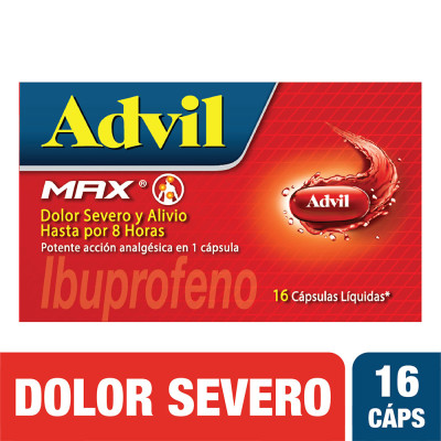 ADVIL MAX X 16 CAPSULAS LIQUIDAS