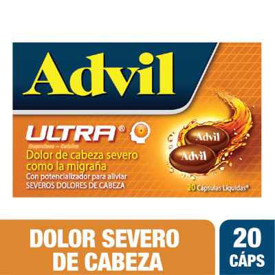 ADVIL ULTRA X 20 CAPSULAS LIQUIDAS