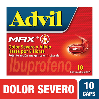 ADVIL MAX X 10 CAPSULAS LIQUIDAS