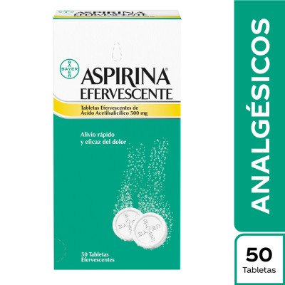 ASPIRINA EFERVESCENTE 500 MG X 50 TABLETAS