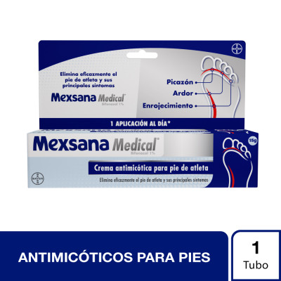 MEXSANA MEDICAL CREMA ANTIMICOTICA PARA PIE DE ATLETA X 15 GRS