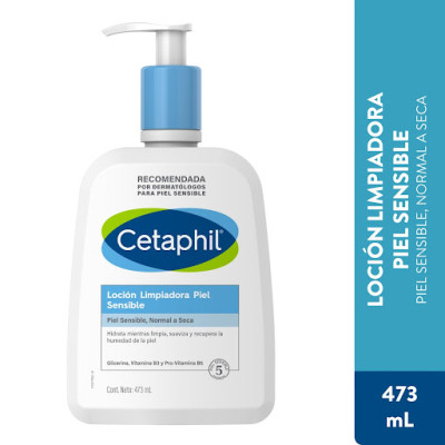 CETAPHIL LOCION LIMPIADORA PIEL SENSIBLE X 473 ML