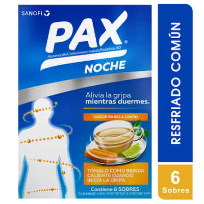 PAX NOCHE PANELA-LIMON X 6 SOBRES