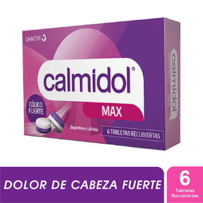 CALMIDOL MAX X 6 TABLETAS