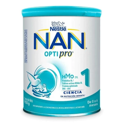 NAN 1 OPTIPRO X 900 GRS - (0 A 6 MESES)