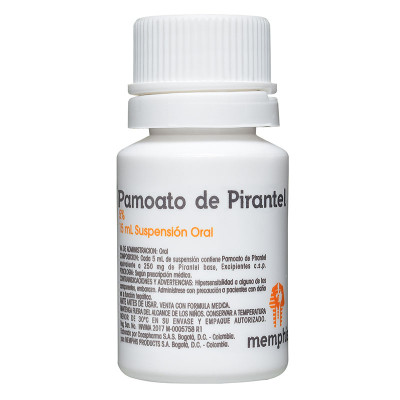 PAMOATO DE PIRANTEL 5% SUSPENSION ORAL X 15 ML - MEMPHIS **