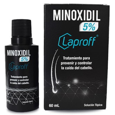 MINOXIDIL 5% SOLUCION TOPICA X 60 ML - LAPROFF **