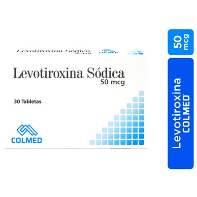 LEVOTIROXINA 50 MCGS X 30 TABLETAS - COLMED