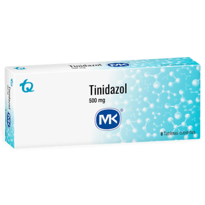 TINIDAZOL 500MG X 8 TABLETAS CUBIERTAS - MK **
