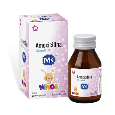 AMOXICILINA 125 MGS SUSPENSION X 45 ML - MK **