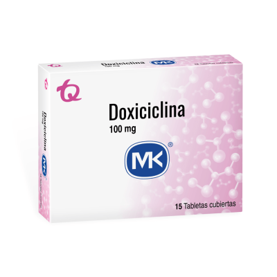 DOXICICLINA 100 MGS X 15 TABLETAS RECUBIERTAS - MK **