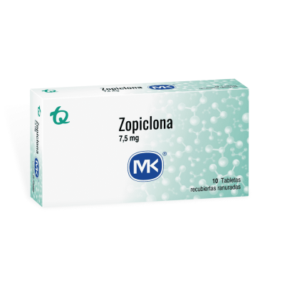ZOPICLONA 7.5 MGS X 10 TABLETAS CUBIERTAS RANURADAS - MK**
