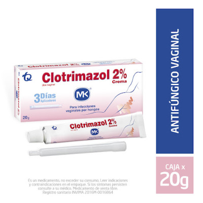 CLOTRIMAZOL 2% CREMA VAGINAL X 20 GRS - MK**