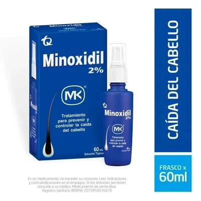 MINOXIDIL SOLUCION TOPICA 2% X 60 ML - MK