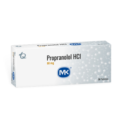 PROPRANOLOL HCI 80 MGS X 30 TABLETAS - MK