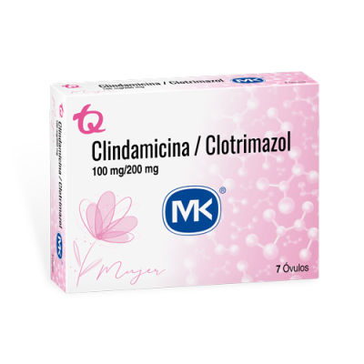 CLINDAMICINA/CLOTRIMAZOL 100/200 MGS X 7 OVULOS - MK