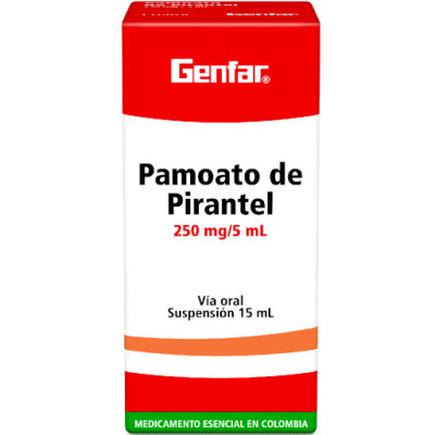 PAMOATO DE PIRANTEL SUSPENSION ORAL X 15 ML - GENFAR