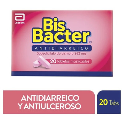 BISBACTER 262 MGS X 20 TABLETAS MASTICABLES