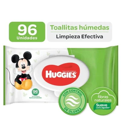 HUGGIES TOALLITAS LIMPIEZA EFECTIVA DISNEY BABY X 96 UNDS