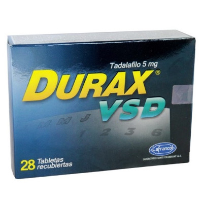 DURAX VSD 5 MGS X 28 TABLETAS RECUBIERTAS **