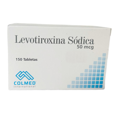 LEVOTIROXINA SODICA 50 MCGS X 150 TABLETAS - COLMED