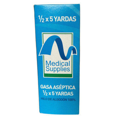 GASA ASEPTICA 1/2 X 5 YARDAS - MEDICAL SUPPLIES