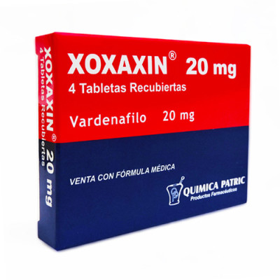XOXAXIN 20 MGS X 4 TABLETAS RECUBIERTAS