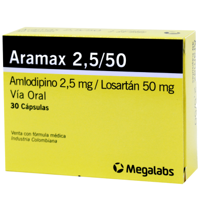 ARAMAX 2.5/50 MGS X 30 CAPSULAS **